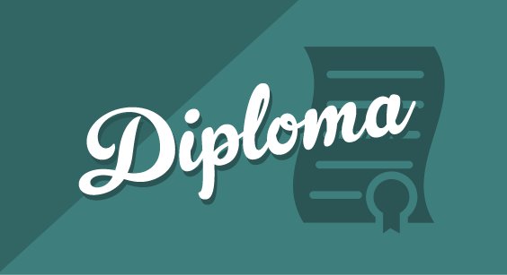 Diploma sign