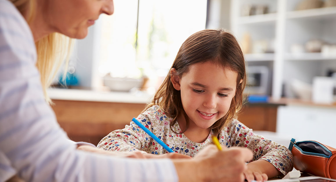A lady looking after a child