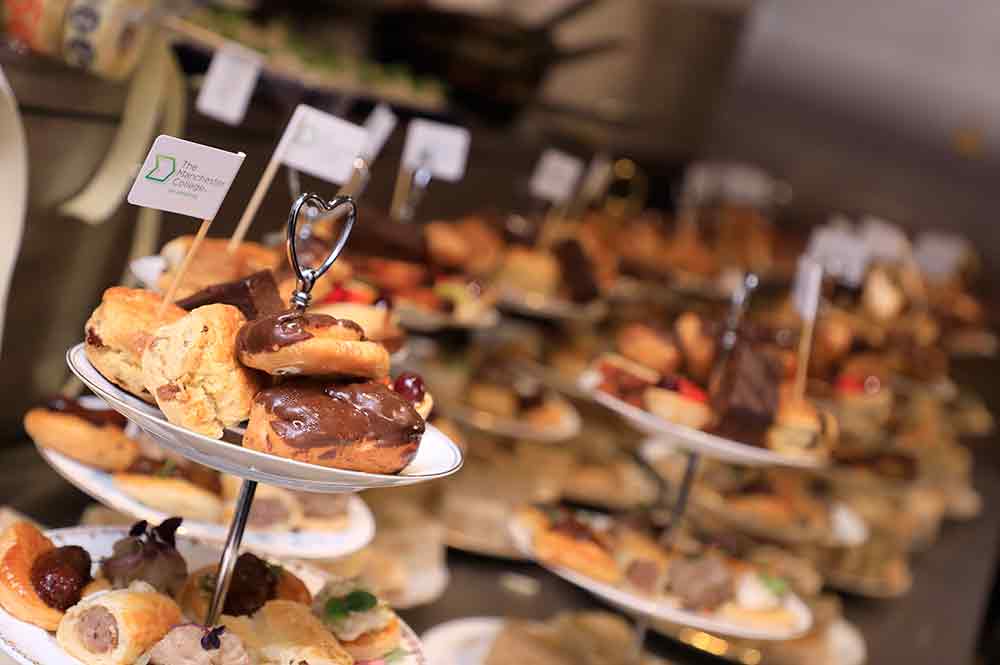 Selection of freshly made cakes