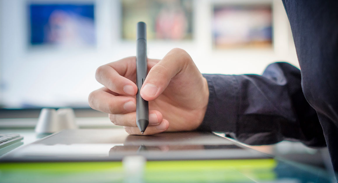 Close-up of a student writing