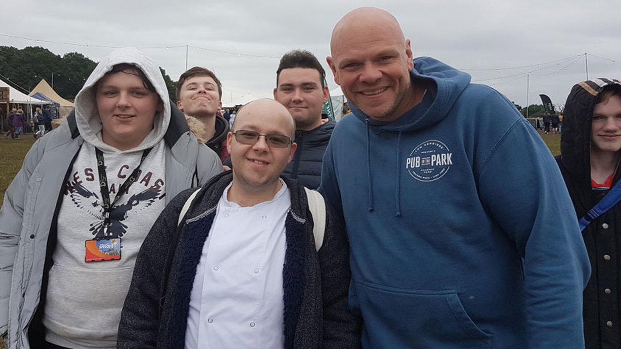 TMC students with Tom Kerridge at Pub in the Park