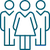 icon of three people