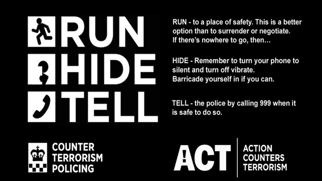 Run Hide Tell campaign banner