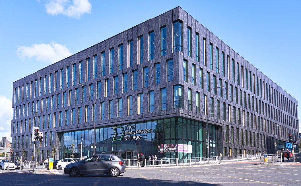 Exterior view of City Campus Manchester