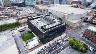 Ariel view of City Campus Manchester