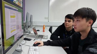 Level 3 computing students at The Manchester College