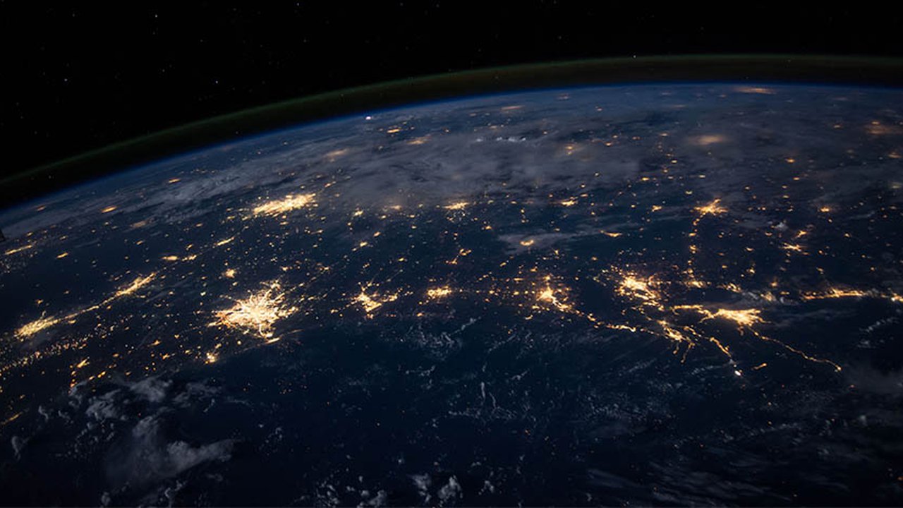 View of earth from space