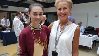 Siena Gooderham and he tutor Jaqueline