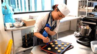 Shirin competing in the WorldSkills UK finals.