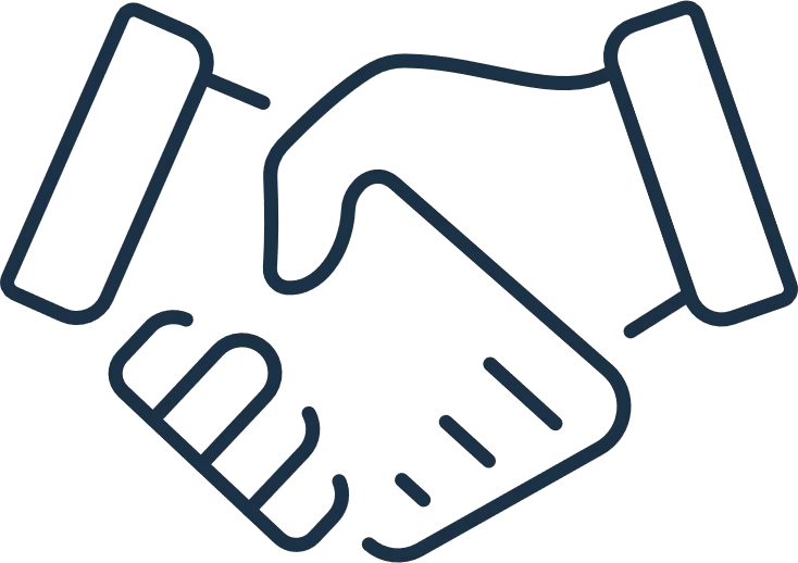 icon of two arms shaking hands