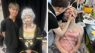 Media make-up students