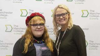 Poppy Beswick with Principal Lisa O'Loughlin