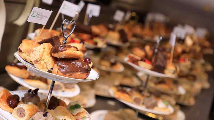 Selection of freshly made cakes