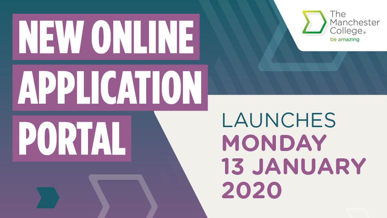 The Manchester College new online application portal banner