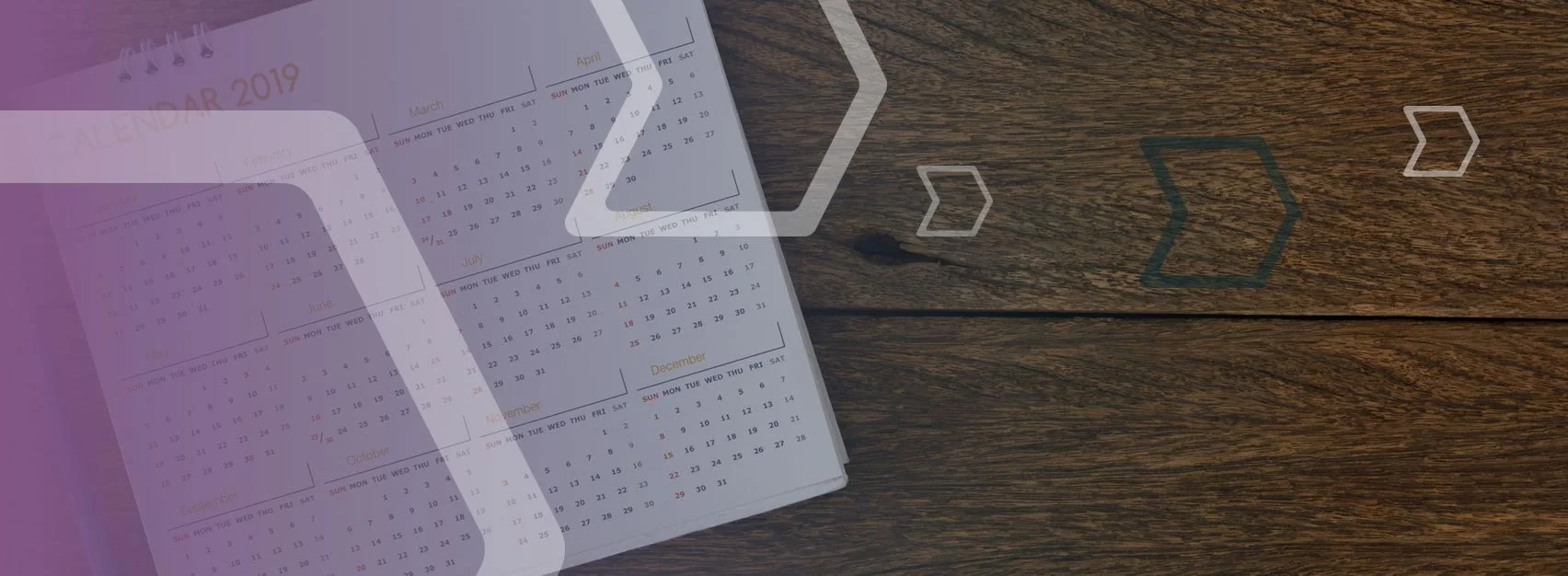 A calendar placed on a table