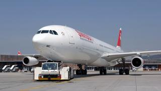 An airplane on a runway
