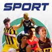 Sport subject guide thumbnail showing a montage of five students playing various sports, including football, basketball, and netball, all wearing team kits.