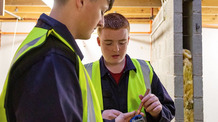 Plumbing students