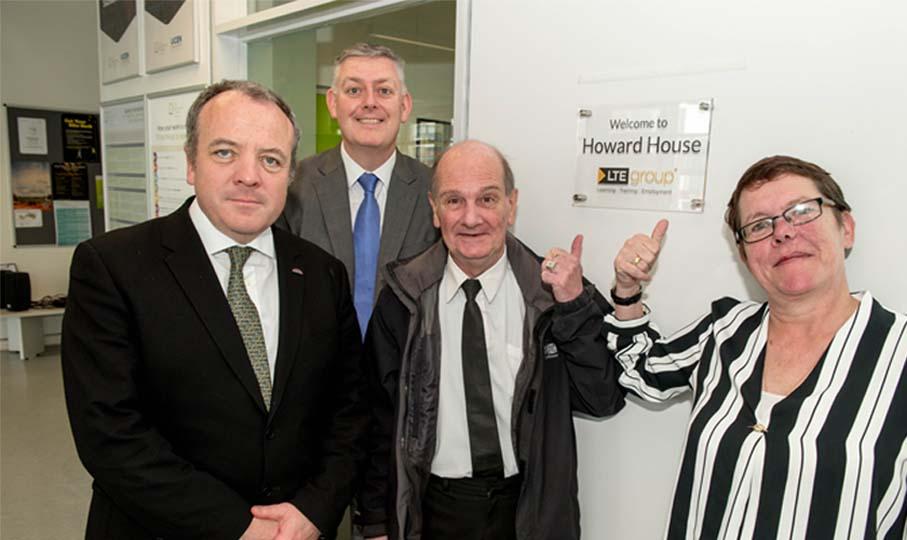 MP Mike Kane; John Thornhill; Steve and Lynn Howard