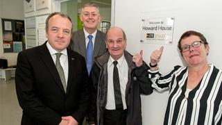 MP Mike Kane; John Thornhill; Steve and Lynn Howard