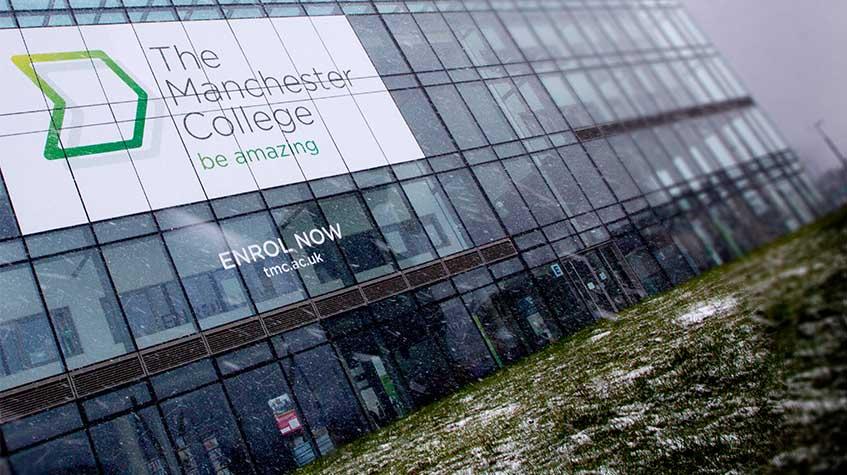 Wythenshawe campus covered in snow