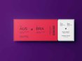 Virgin Atlantic flight ticket design