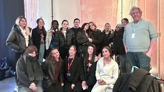 Fashion and Textiles students at the Museum of Science and Industry