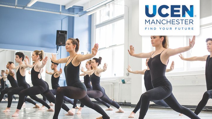 Students stretching in a dance class