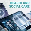 Health and Social Care subject guide thumbnail showing a tablet and laptop displaying medical images, including a digital skeleton, internal organs, and an X-ray.