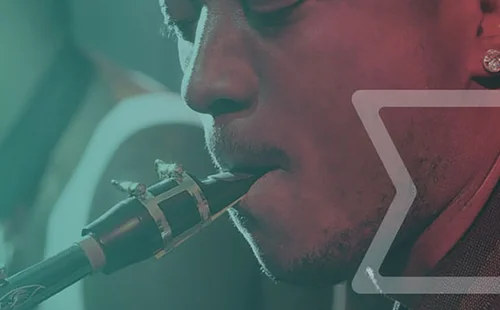 Man playing a saxaphone